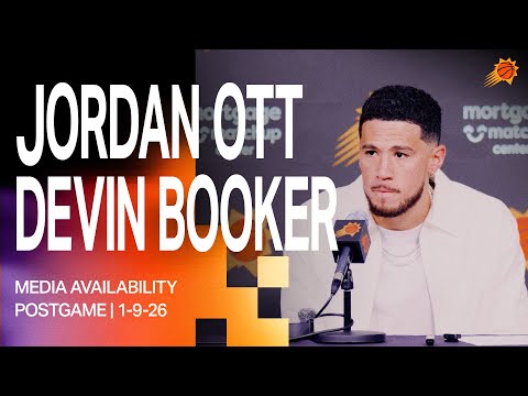 Head Coach Jordan Ott and Devin Booker Phoenix Suns Postgame Media Availability | 1-9-25