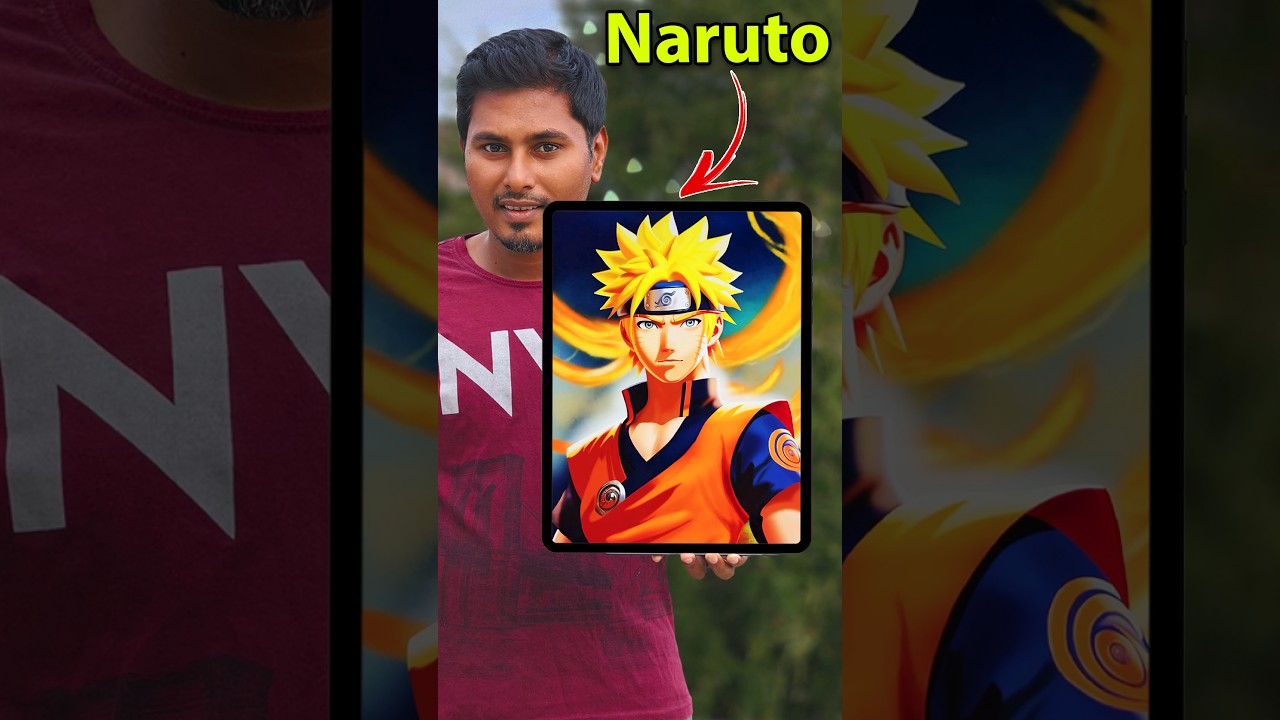 😱 Naruto Realistic Drawing #artist #art #viralvideo @DadsChallengeOfficial