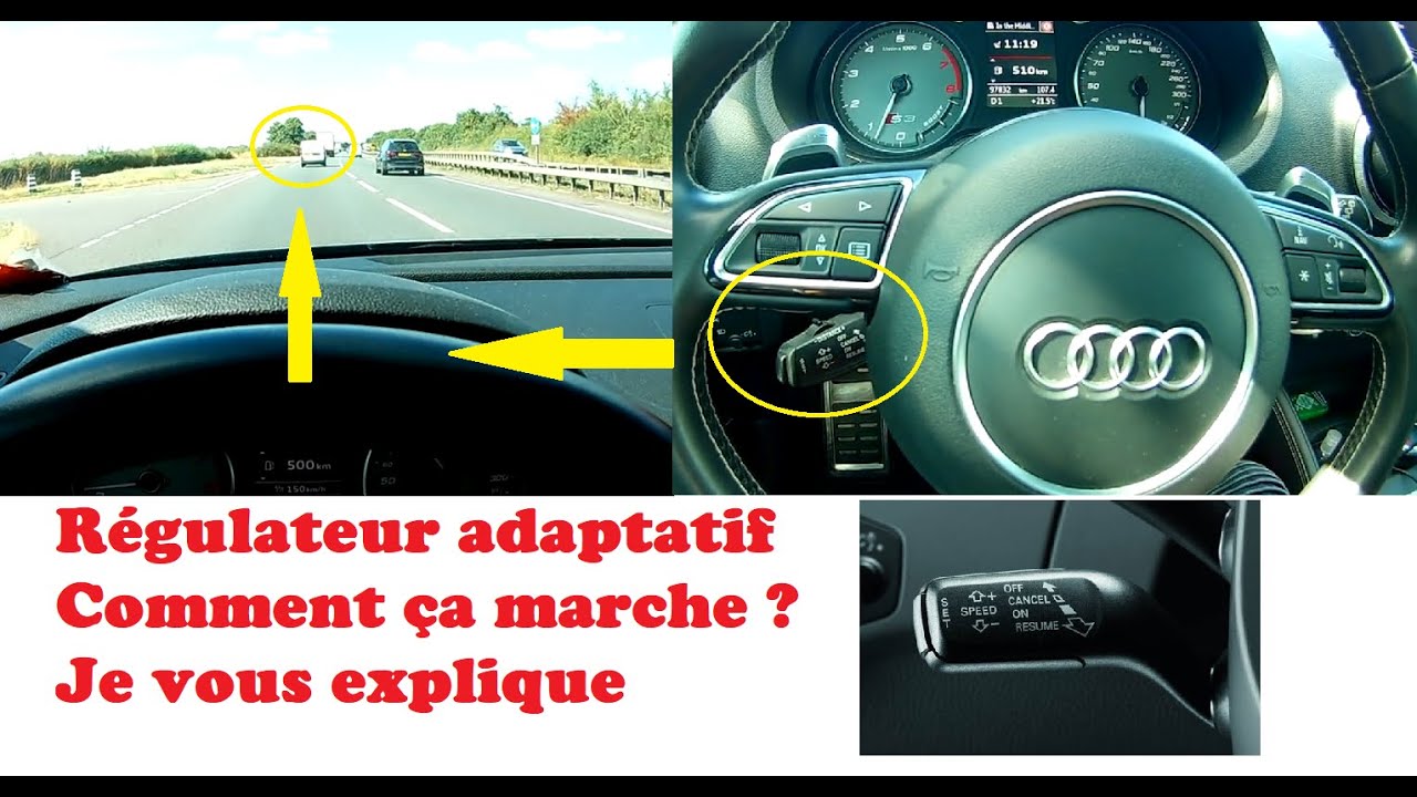 Régulateur adaptatif AUDI Comment ça marche ? Je vous explique - YouTube