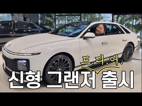 신형 그랜저 보고 왔어요...스타리아랑 닮긴 닮았네!
