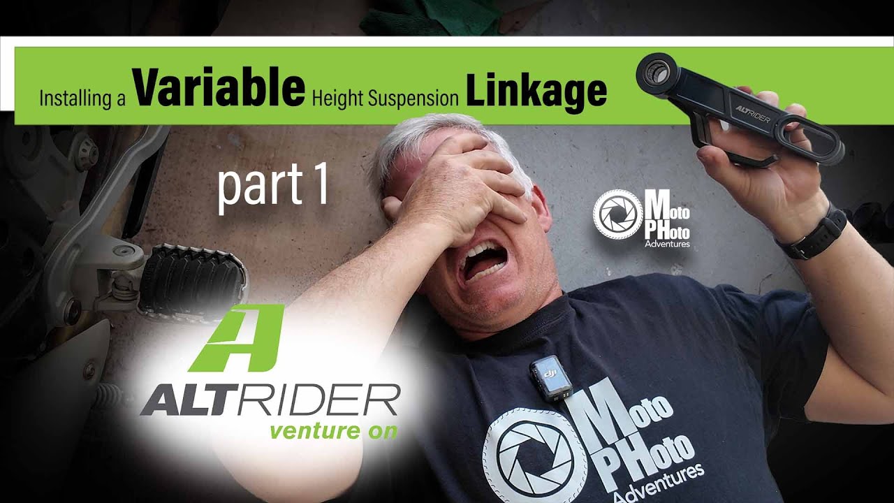 AltRider Variable Height Suspension Linkage - Install Part 1