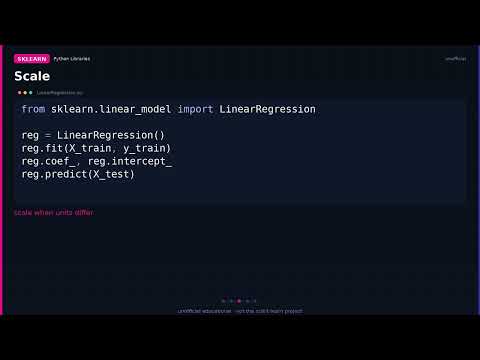 sklearn LinearRegression: ordinary least squares, no magic