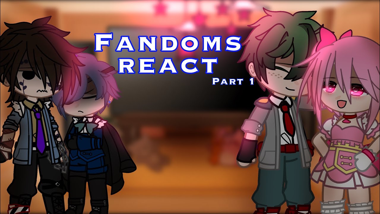 Fandoms react to each other || Part 1 : Deku || mha, fanf, black butler, madoka magica, omori ||