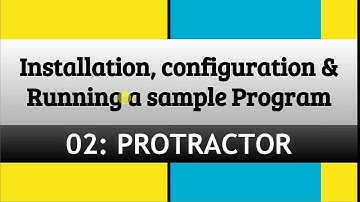 Protractor Installation - running a sample program
