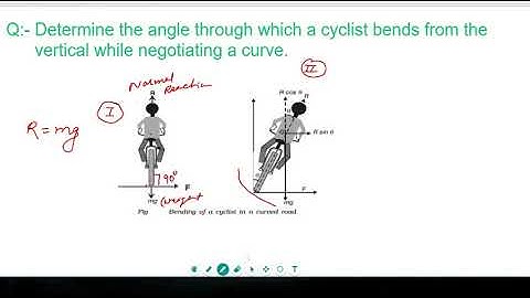 bending of cyclist
