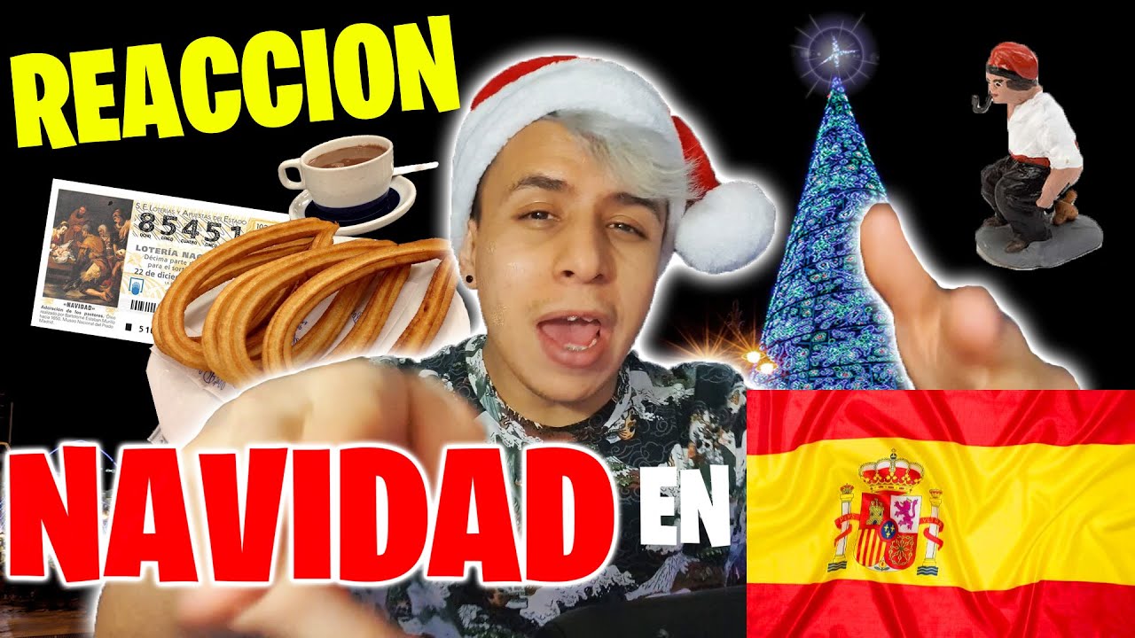 MEXICANO REACCIONA por primera vez a la NAVIDAD en Madrid/España