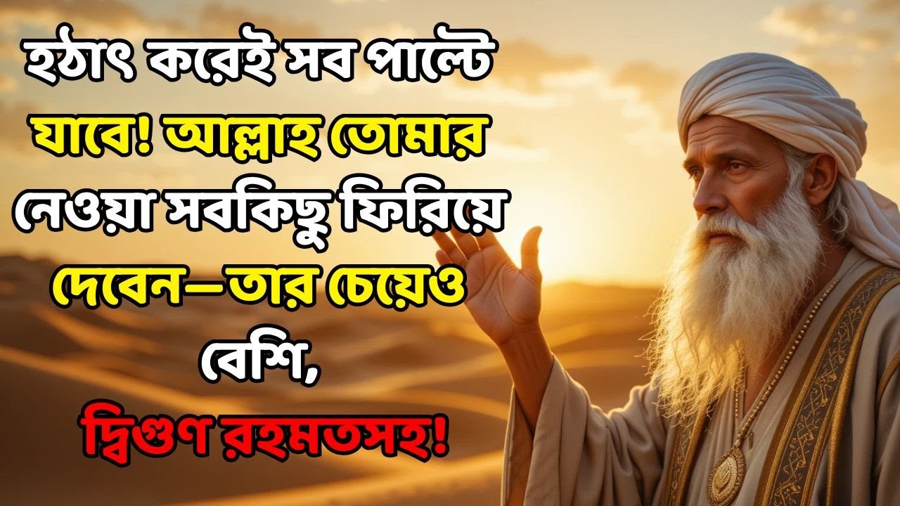 হঠাৎ করেই সব পাল্টে যাবে! আল্লাহ তোমার নেওয়া সবকিছু ফিরিয়ে দেবেন—তার চেয়েও বেশি, দ্বিগুণ রহমতসহ!