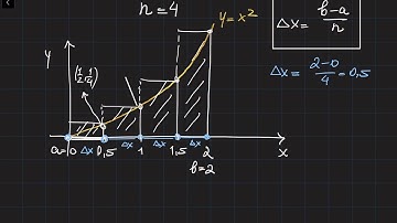 Evaluate areas using rectangles. Introducing an integral.