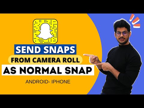 How To Send Snaps From Camera Roll As A Normal Snap | How To Send Picture As Snap