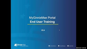 MyGinnieMae End User Training for Document Custodians, April 30
