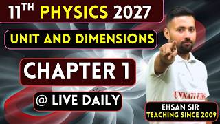 Class 11 Physics LIVE 🔴 | Units & Dimensions Chapter 1 Day 7 | Physical Quantities, and Units