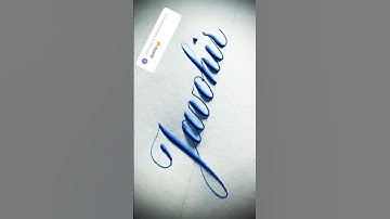 Copperplate calligraphy, tutorial: how I write your name #javohir
