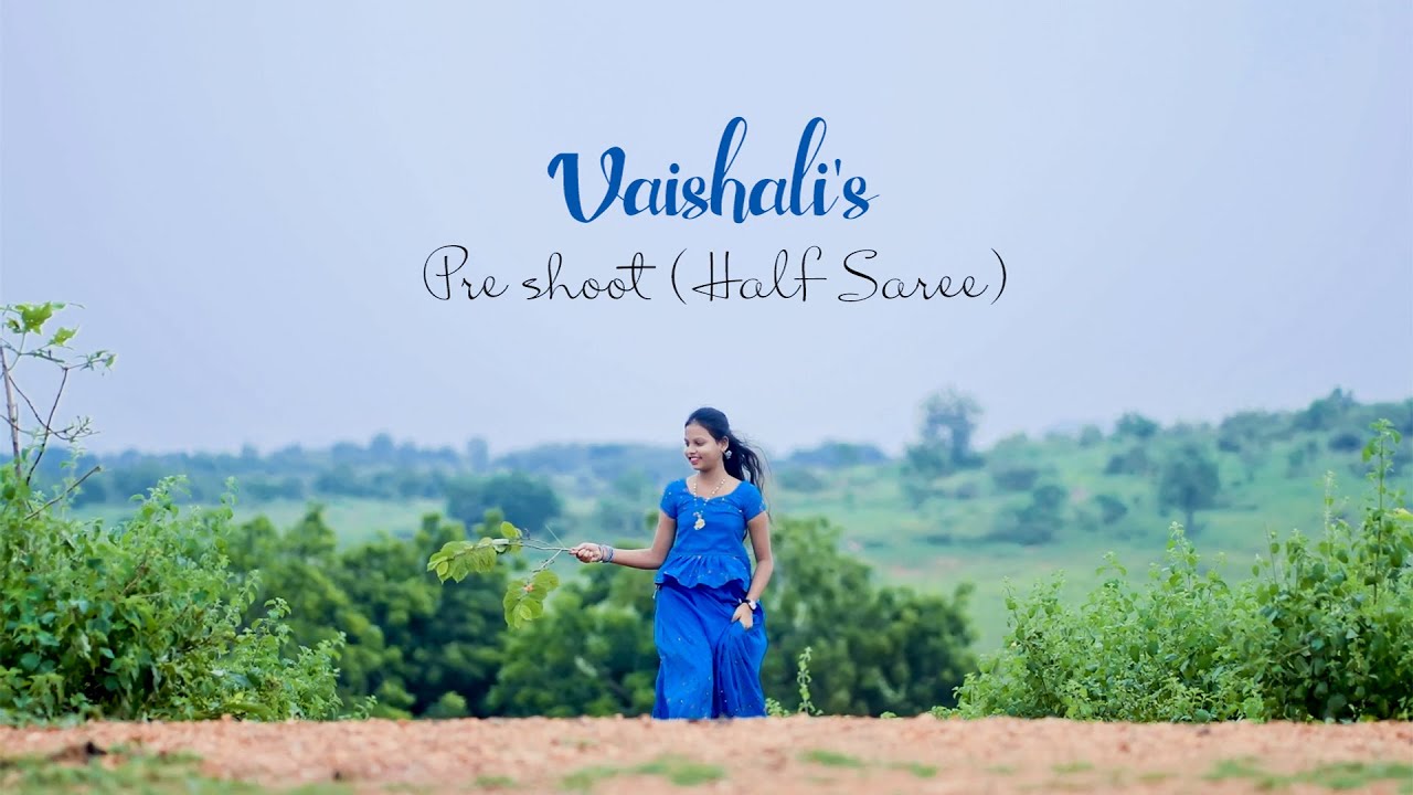 Vaishali's pre shoot half saree