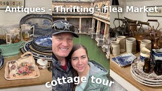 Mega Antique Haul  Cottage Loft Tour  Thrift Stores & Flea Markets in England  Reselling