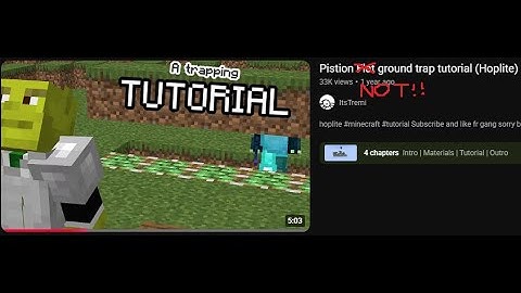 5x1 NOT flat ground trap tutorial!