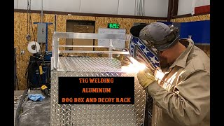 Aluminum TIG welding dog box and decoy rack