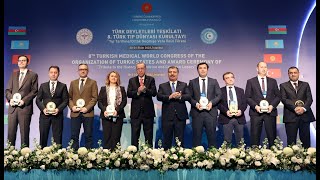 8th Turkish Medical World Congress Award Ceremony of Loyalty to Medical History Full Video