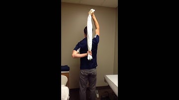 Shoulder Internal Rotation Towel Stretch