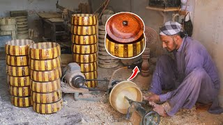 The Amazing Process of Making Wooden Hotpot | Creative Wood Working