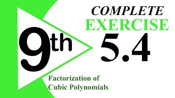 04-Exercise 5.4 Factorization of Cubic Polynomials by Factor Theorem.
