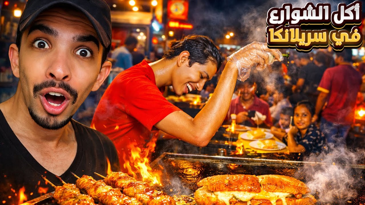 اكل الشوارع الشهية في سريلانكا 😋🇱🇰