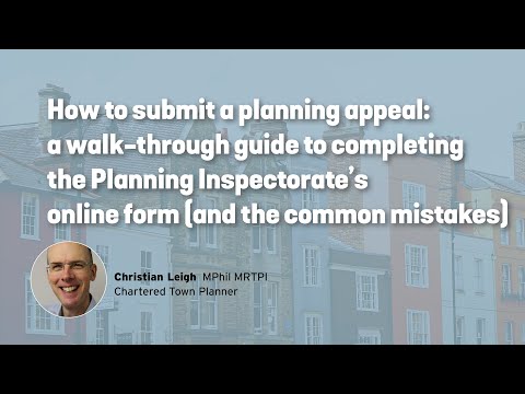 How to make a town planning appeal: complete walk-through of the Planning Inspectorate's online form