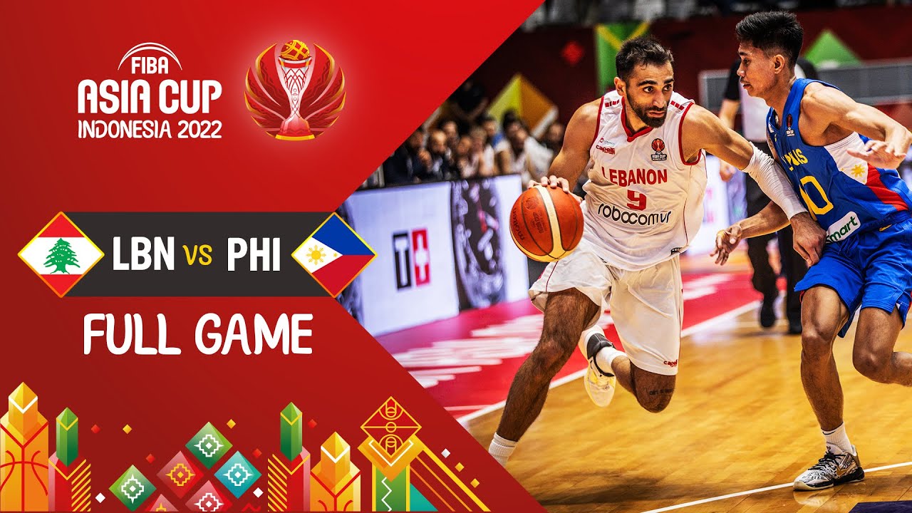 Lebanon 🇱🇧 - Philippines 🇵🇭 Basketball Full Game - #FIBAASIACUP 2022 