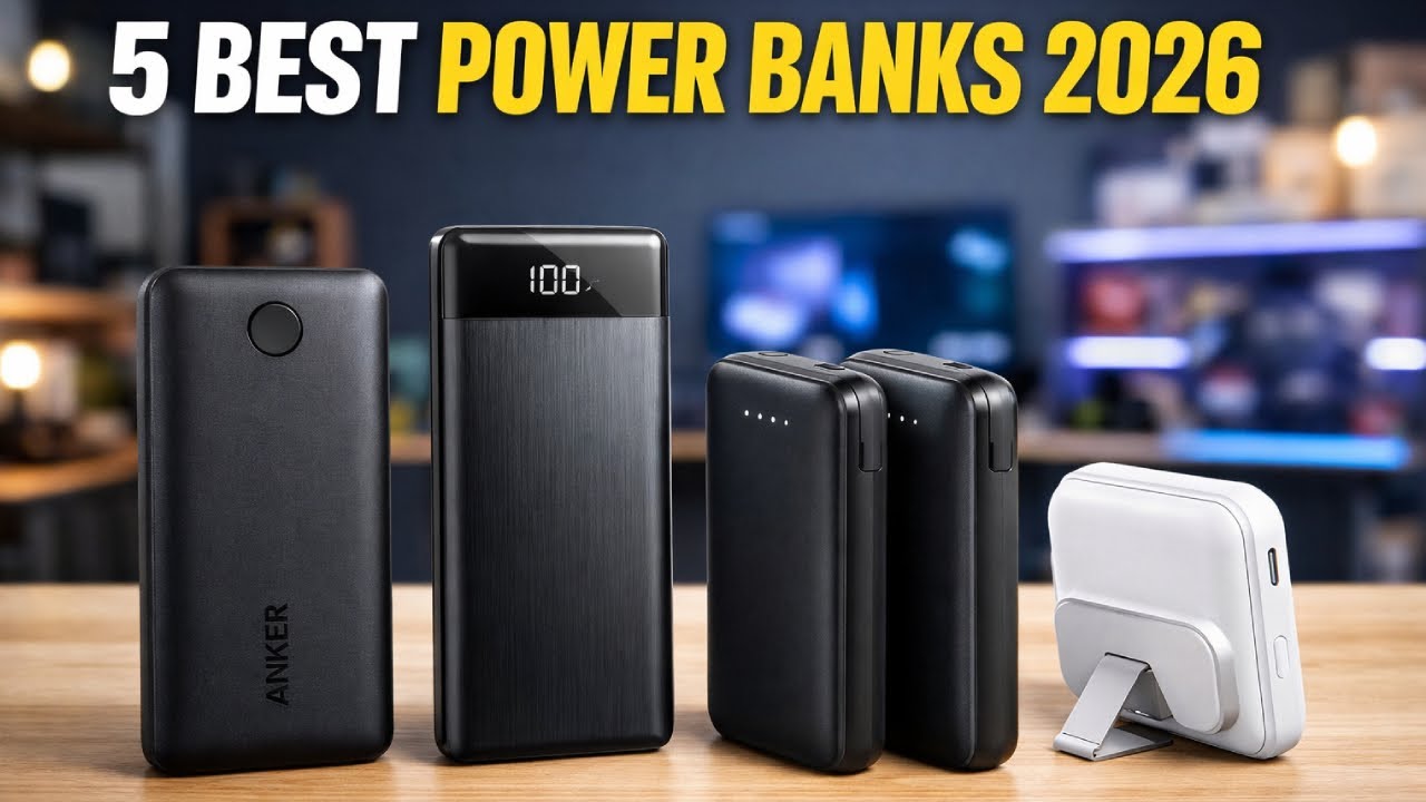 5 Best Power Banks 2026 - Top 5 Best Portable Chargers 2026 - YouTube