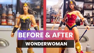 Power Princess to Wonder Woman Repaint | Tutorial & Timelapse