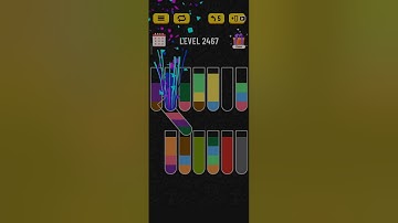 Water sort puzzle level 2467 #game  #gamesolution #solveitwithme #pleasesubscribe #puzzle #win #play