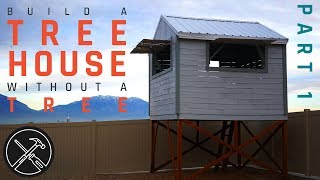 Follow along as I build this tree house without a tree or clubhouse / fort for my kids. In this first of three videos, we