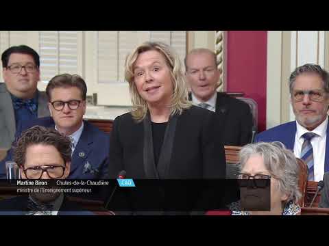 20251112 CH 094011 The National Assembly Of Québec Question Period Enseignement Supérieure