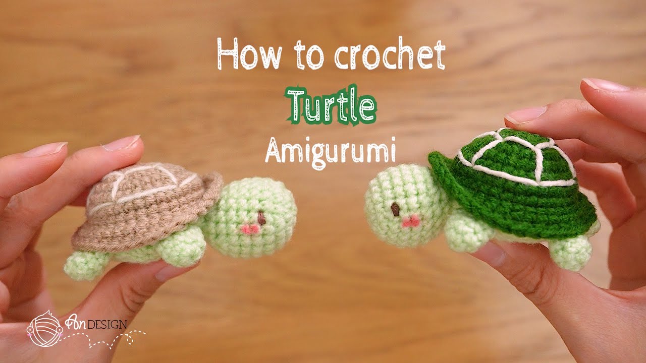 How to crochet  |  ❤️ Cute and tiny Tortoise amigurumi  |  🐢小乌龟钩针编织