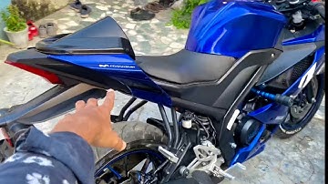 Seat cowl r15 v3 👀install 🤩#bike #viral #yamaha #mods #r15v3 #bikelover #bikeride #yamahar15v3