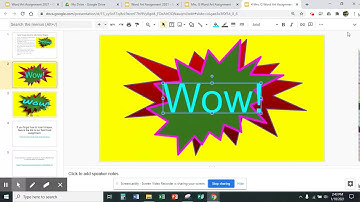 Making Word Art with Callout Shapes on Google Slides