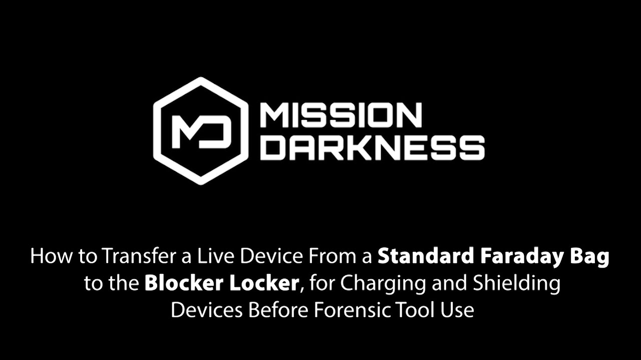 Mission Darkness™ Window Charge & Shield Faraday Tablet Bag