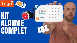 KIT Alarme Tuya et GSM KERUI pas cher. Un système d'alarme complet et fiable pour votre maison ?