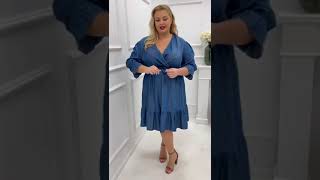 sukienka jeansowa plus size ( r. 48-54)