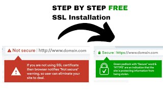 How to Install Free SSL on your Website STEP BY STEP
