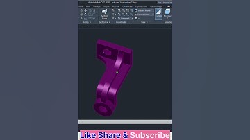 3d drawing in Autocad #autocad #subscribe #shorts