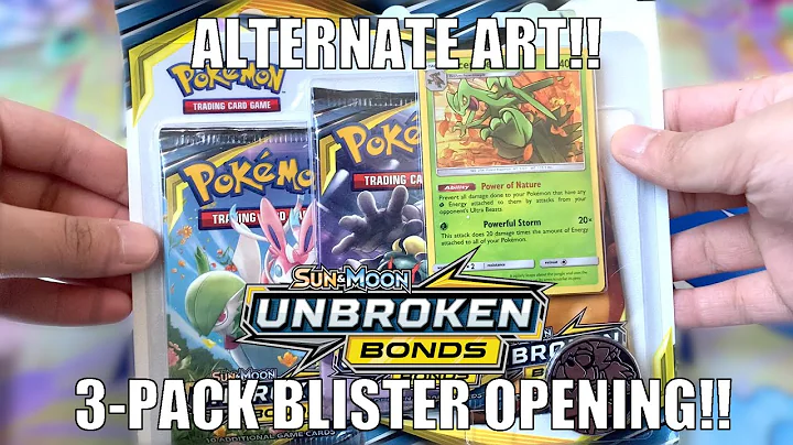 *ALTERNATE ART!* Pokemon TCG Unbroken Bonds 3 Pack Blister Opening! Sceptile Promo!