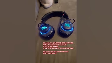 How to connect JBL Quantum 810 wireless headset to the JBL QUANTUM ENGINE SOFTWARE.