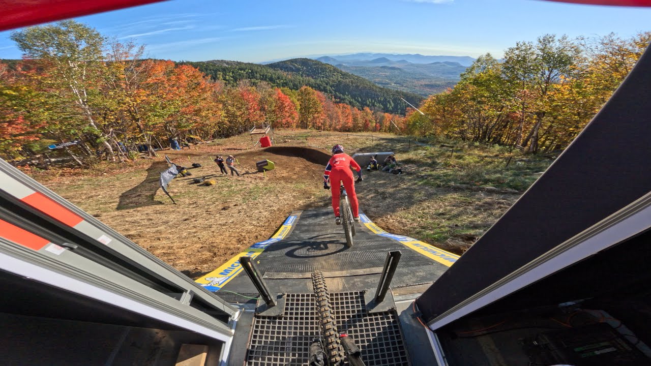 FIRST RUN OF THE BRAND NEW LAKE PLACID USA DOWNHILL WORKD CUP TRACK. 
