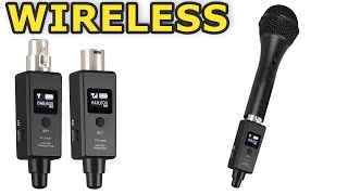 Unboxing UHF Microphone wireless system  connecting to DSLR and tests