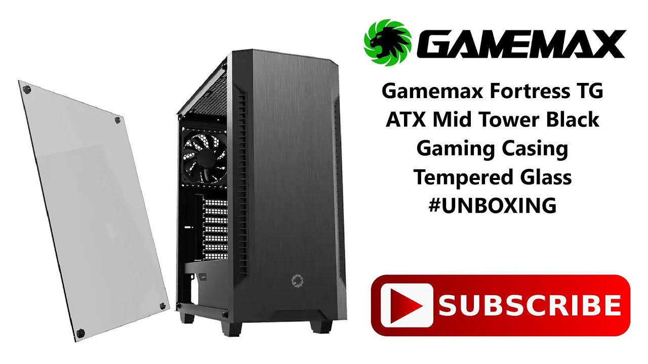 Gabinete Gamer Gamemax Fortress TG, Vidro Temperado, 3x Fans, Preto -  Cavuca: a loja de informática campeã!