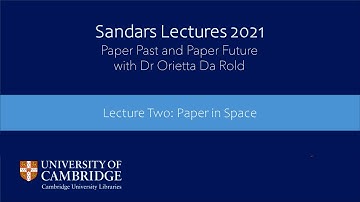 Sandars Lectures 2021: Lecture Two