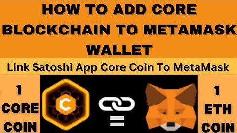How to Add Core Blockchain to MetaMask Wallet|Link Core Coin to MetaMask|Technical Shahnavi