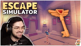 Checking out Escape Simulator! • Episode 1 - "Labyrinth of Egypt" Maps • Indie Puzzle Game screenshot 3