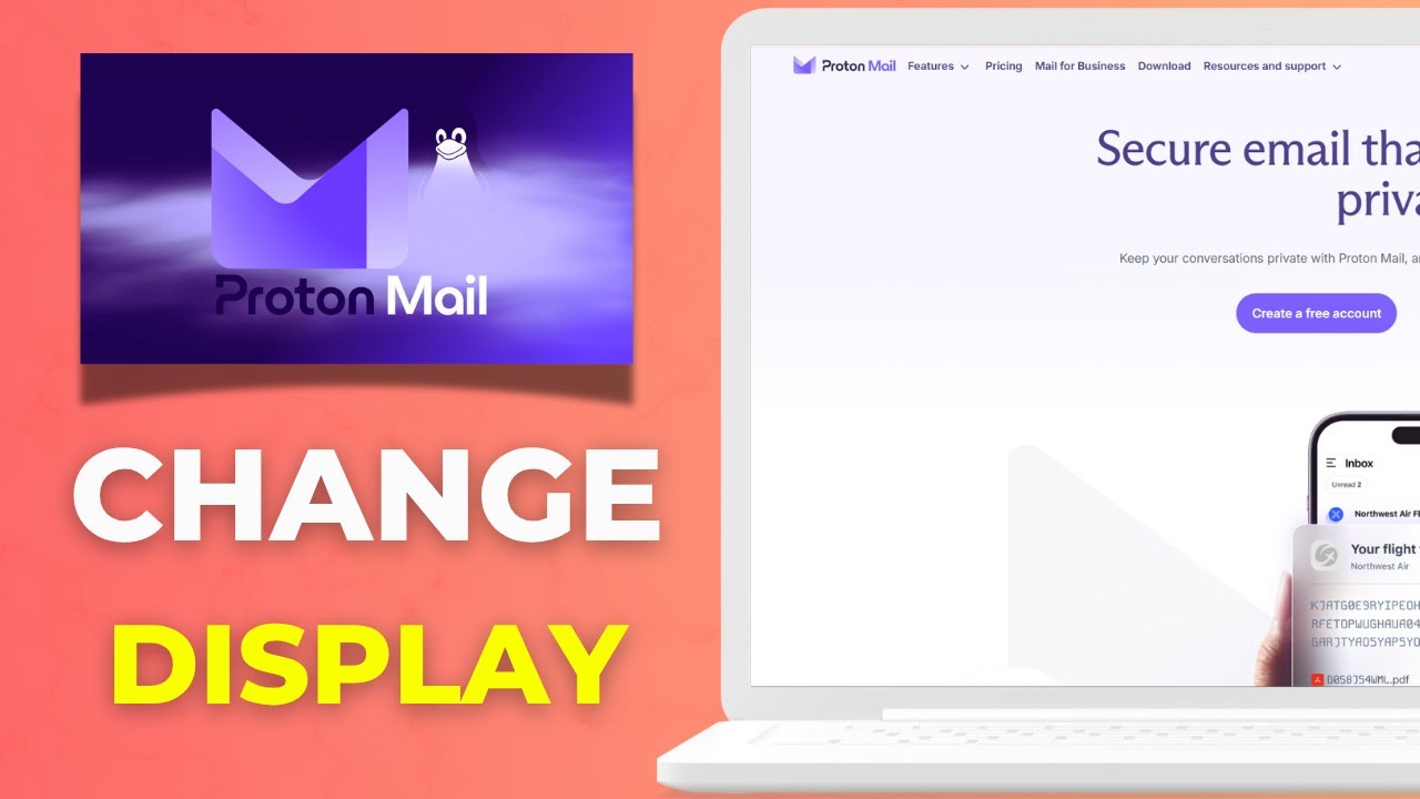 How to Change Display Name Account Name in Proton Mail - YouTube