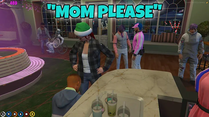 LARRY acting like a kid and ask her Mom ASH for fr...